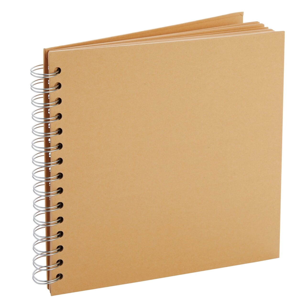 Juvale 80 Pages Hardcover Kraft Scrapbook Albums, Multi-Purpose Brown Paper Notebook for Arts and Crafts, Blank Page Journal for Scrapbooking, Crafting, Creating Artworks and Journaling (8x8 Inches)